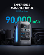 Anker Solix C300 DC Power Bank Station 288Wh Portable Power Station, 300W Solar Generator